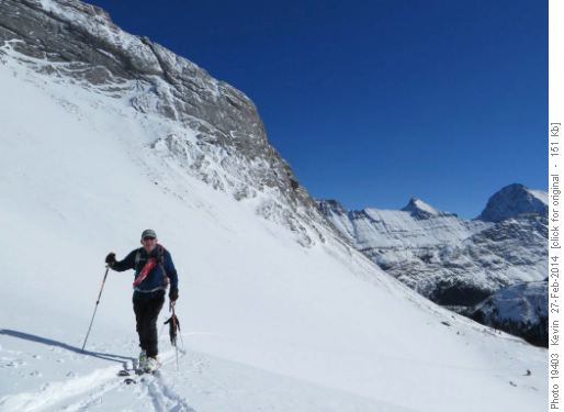 An unusual sight - Carl NOT breaking trail