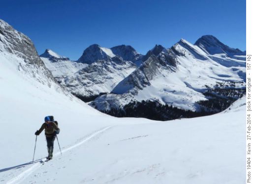 David taking the last few steps to the top of Birdwood Pass