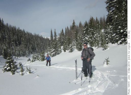 {199 Terry Mann} and guest Gary in the high point meadow Rummel-Chester traverse.
