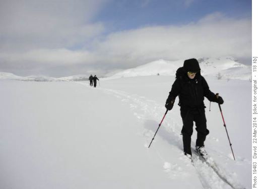 Men in Black approach high point enroute to Citadel Pass