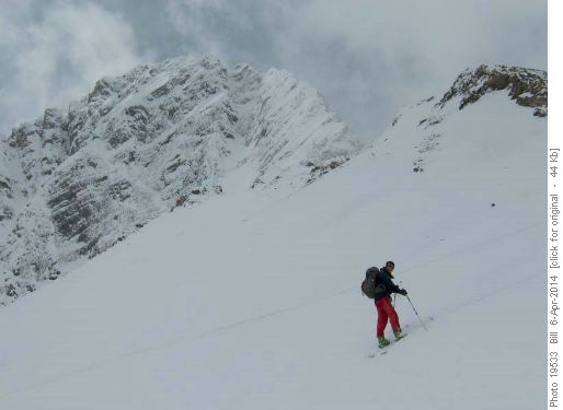 {140 Norman A} finishing the climb to the Robertson Col