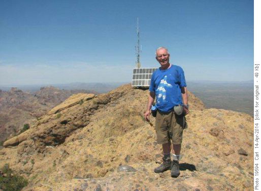 Carl on summit of Ajo Peak