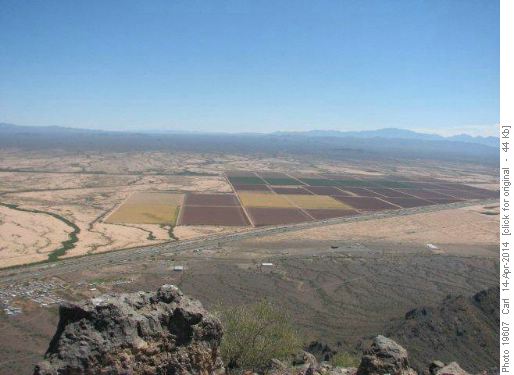 View from Picacho Peak (Interstate 10)