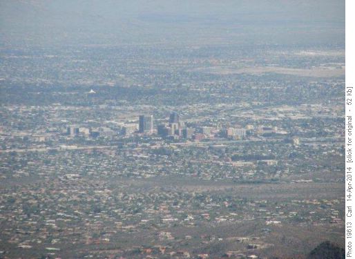 Downtown Tucson from Mt. Wasson