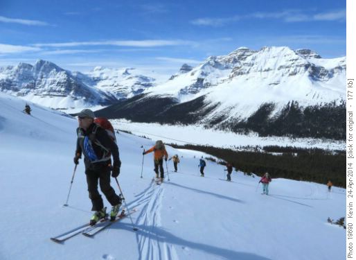 Carl and the group enjoying the sunshine on the ridge