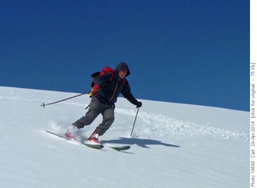 Doug on the slope above Katherine Lake