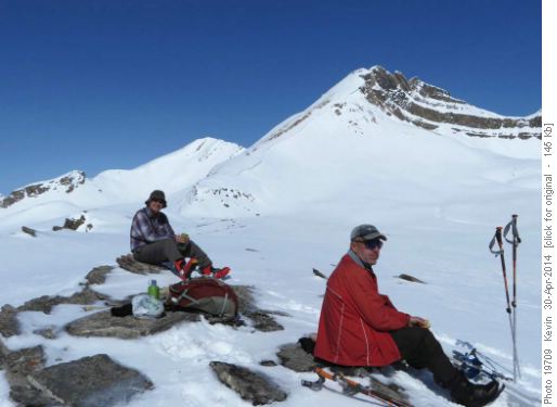 Lunch on the ridge above Katherine Lake