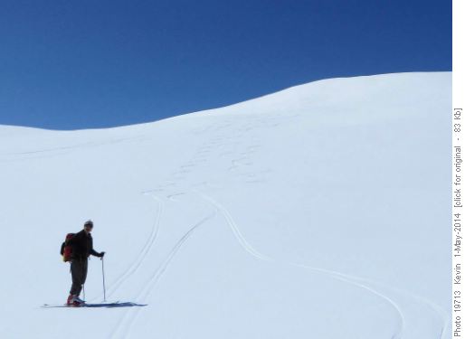 Doug stops to do a quality control check of our turns