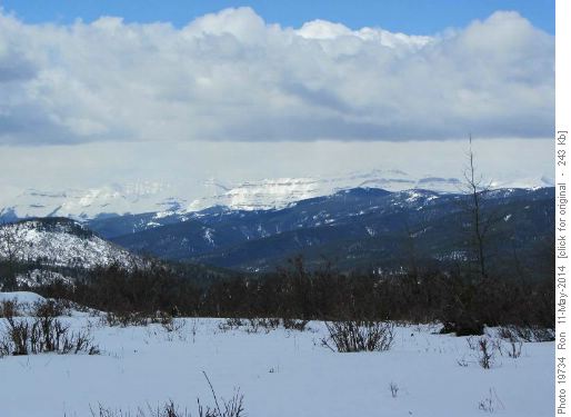There's snow in them thar mountains