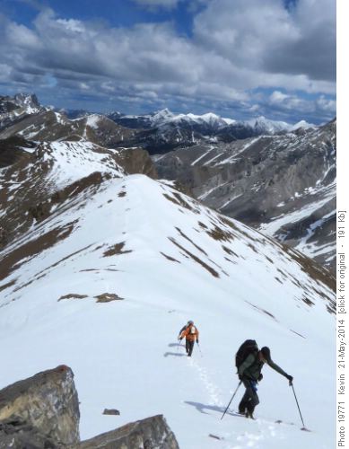 Traversing the ridge