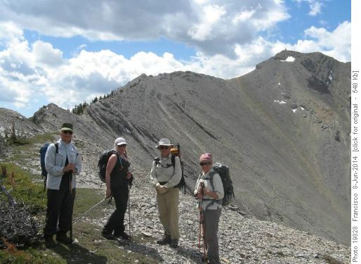 Ridge from false summit to true summit.Thunder Mnt.