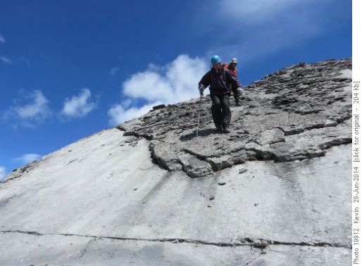 Descending smooth slabs