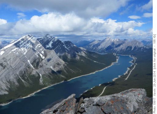Looking North from the summit ridge