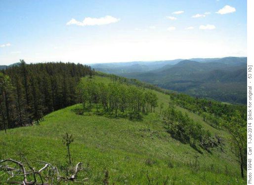 View from ascent ridge