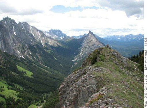 Forks of King Creek and Mount Wintour
