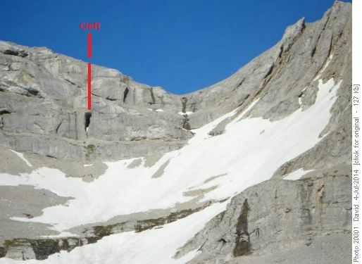 Cleft Cave Location in the Crowsnest Pass