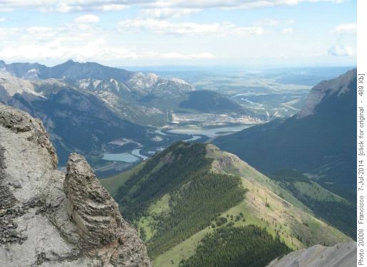 view east to <i>three industries valley</i> from The Orphan