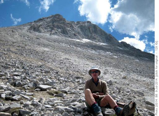 {212 David Mull} below the summit ridge