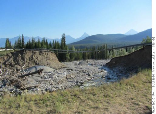 Remains of Lineham Creek Bridge