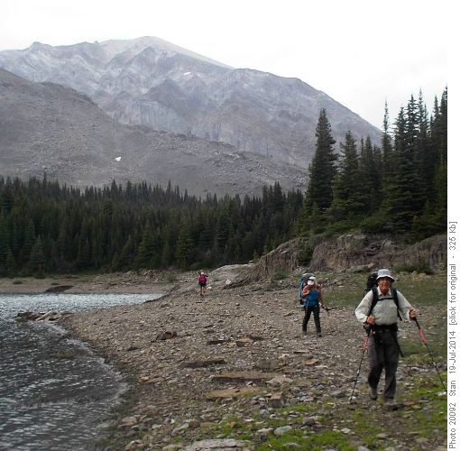 Departing Three Isle Lake