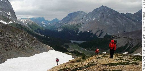 Above Three Isle Lake en route to Ridge