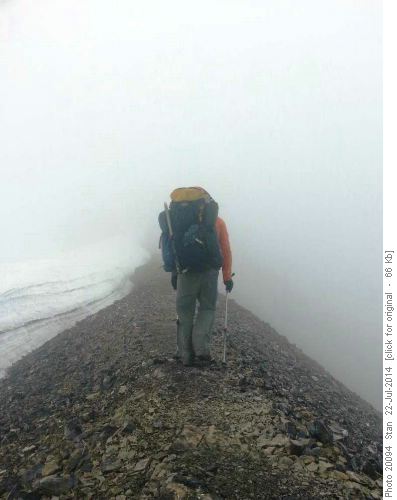 Northover Ridge in less than perfect conditions