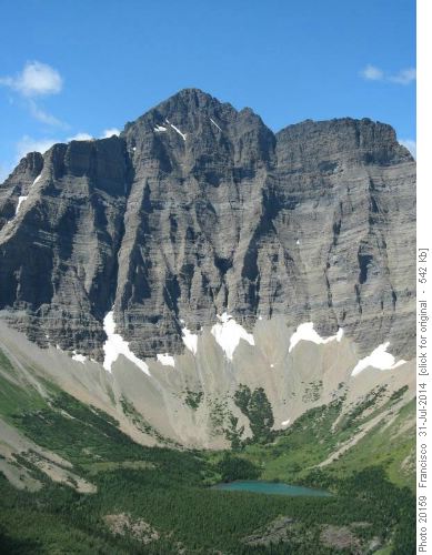Ruby lake and Mt. Blakiston