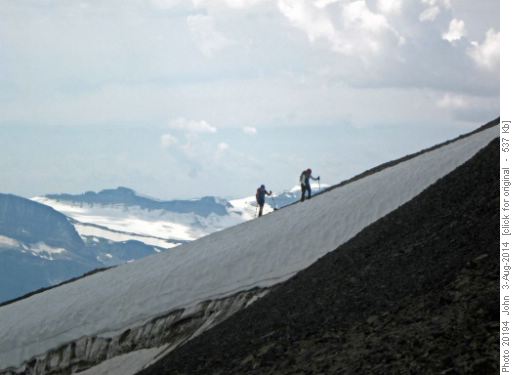 {1445 Chr Mcn} and {976 Jean proc} on ridge of Noseeum mountain.