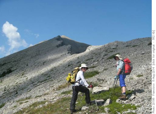 On the ridge with 1st summit behind