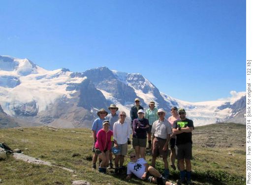 Wilcox Pass/ Carl, Yoko, Philip, Rosanne, Ivan, Susan, Teresa, Janice, John, Alicja, Bill/.