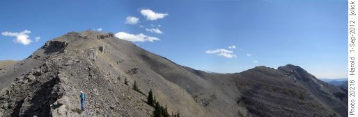 The Final part of the ridge up to the lookout at the top.
