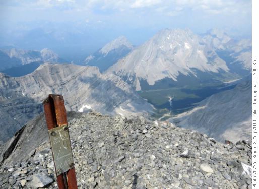Looking North towards Elpoca Mt from the summit cairn