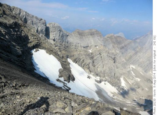 Rae Glacier from the col