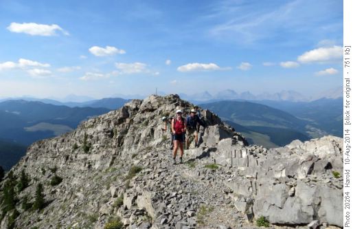 Trail just below the summit lookout