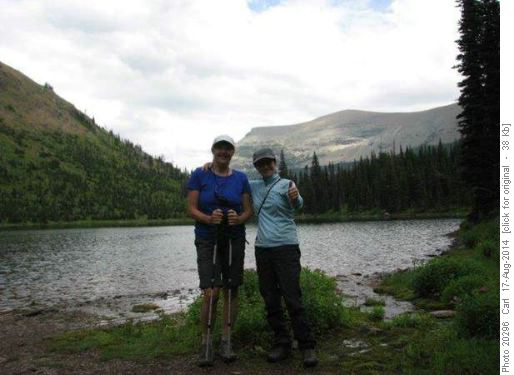 Teresa and Linda at Morning Star Lake
