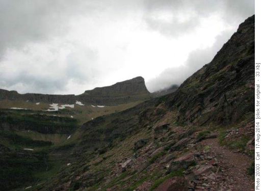 Storm coming over Triple Divide Peak