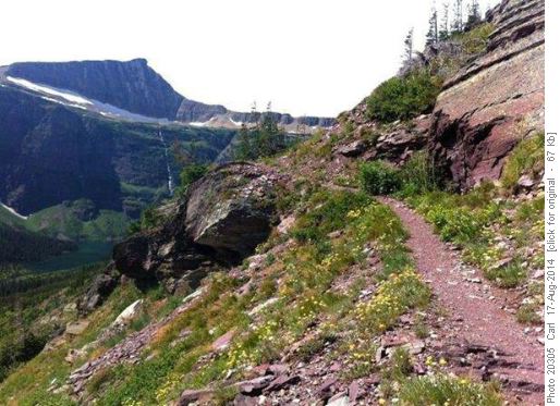 Perfect grade on Triple Divide trai (photo by Teresa)
