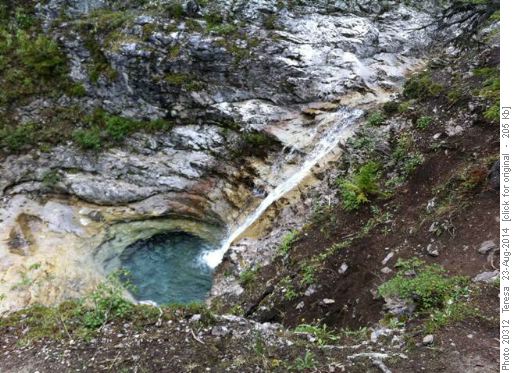 Waterfall & "Natural Spa"