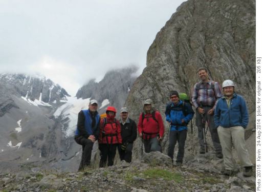 Back at the Col after descending from the ridge