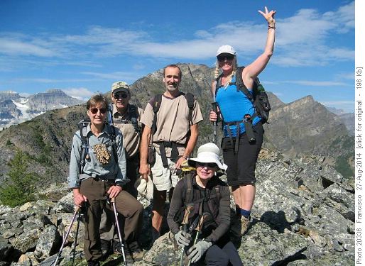 First summit and continuation of ridgewalk