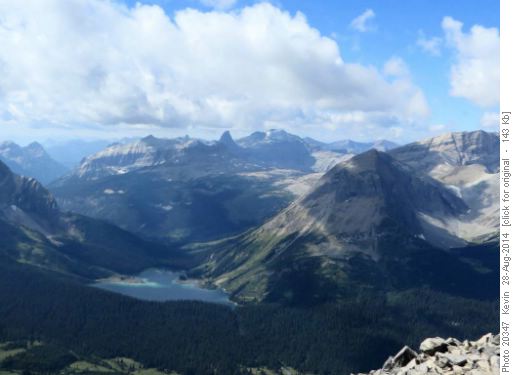Leman Lake from the summit ridge