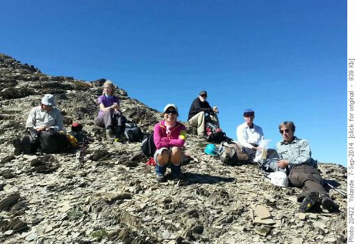 Lunch near the summit