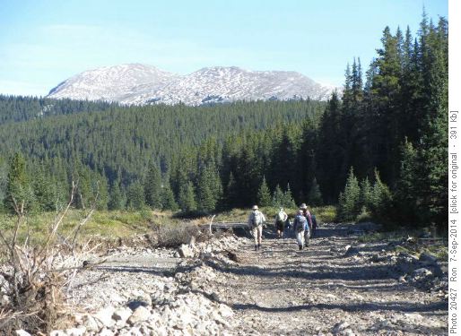 On the road to Sentinel Peak
