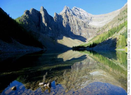 Lake Agnes - early morning reflection