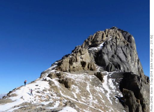 Heading up the summit block of Mt Niblock