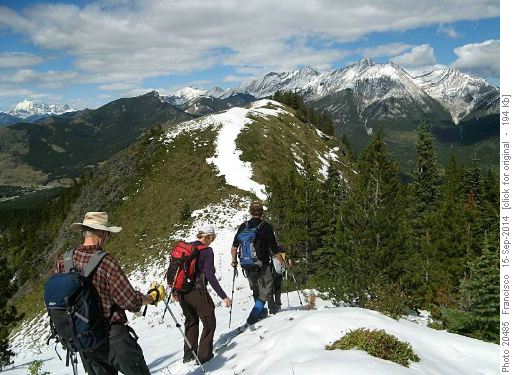 North along Hell's ridge