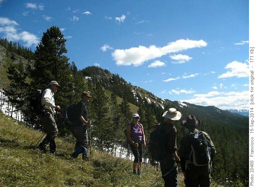 Looking back at the ridge