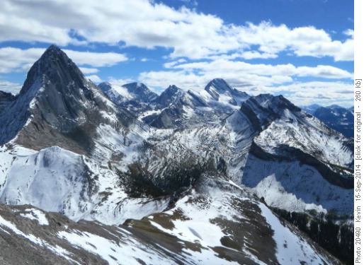 Looking South from the summit of Smutwood Peak