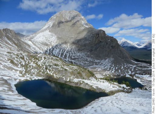 The Birdwood Lakes and Mount Smuts