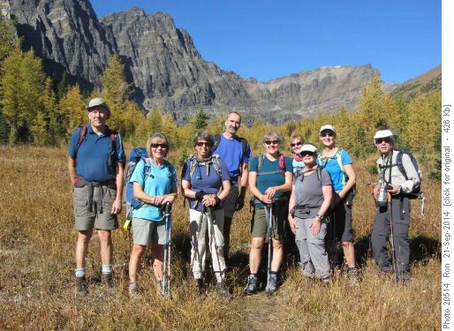 Group in the Panorama meadows